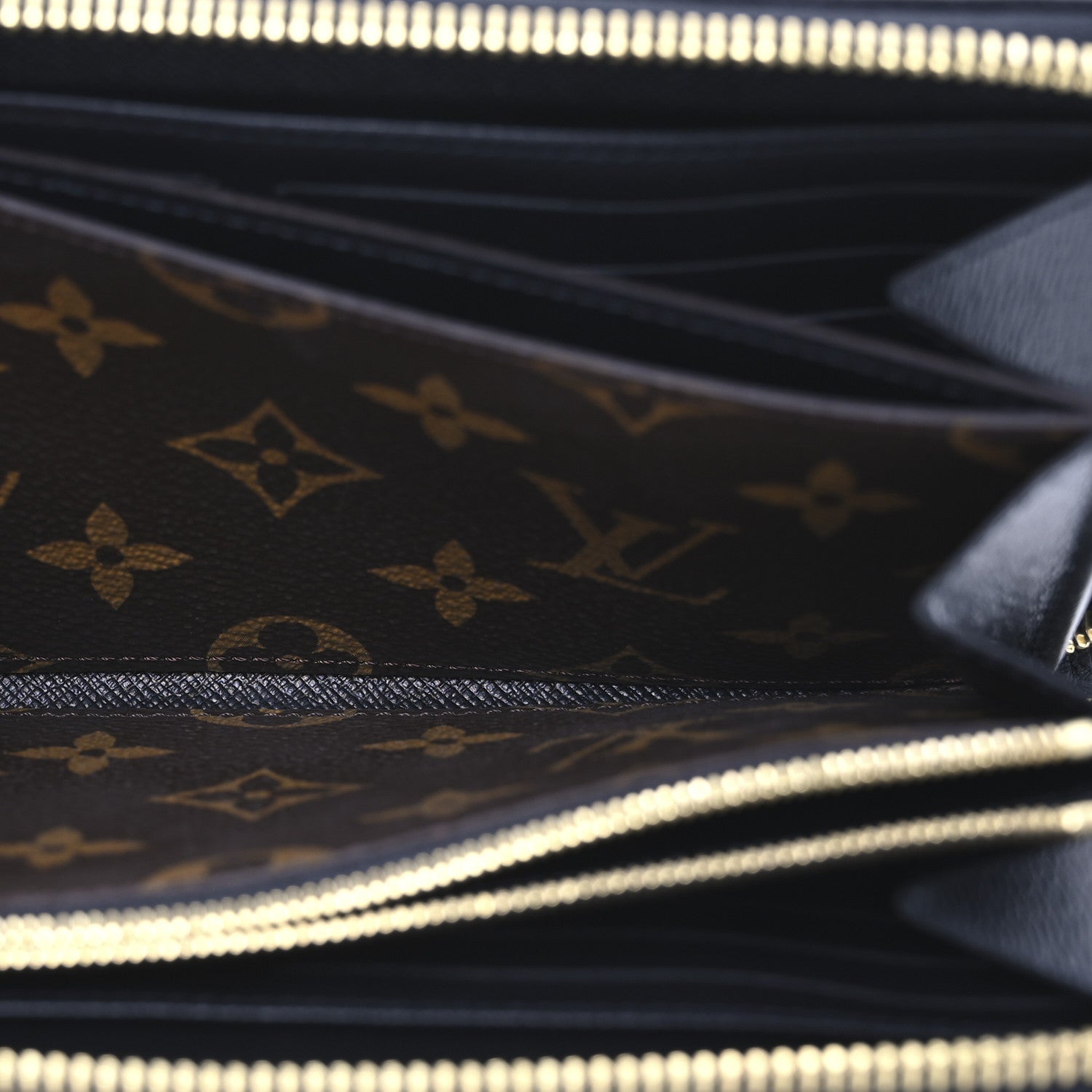Louis Vuitton Monogram Zippy Retiro Wallet Black 6 of 11