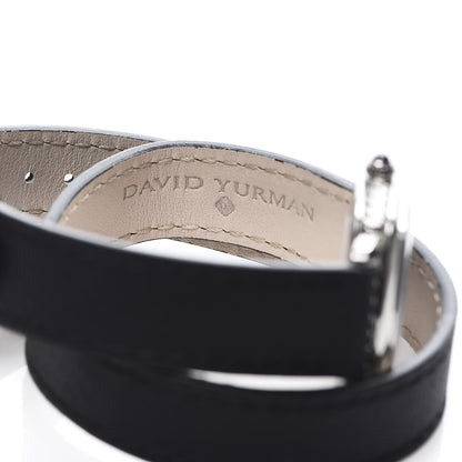 David Yurman Stainless Steel Calfskin Diamond 27mm Albion Wrap Quartz Watch 7 of 8
