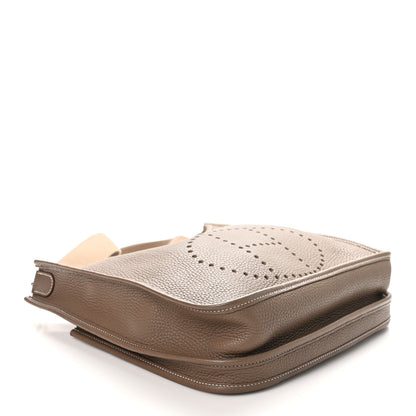 Hermes Taurillon Clemence Evelyne III PM Etoupe 4 of 13