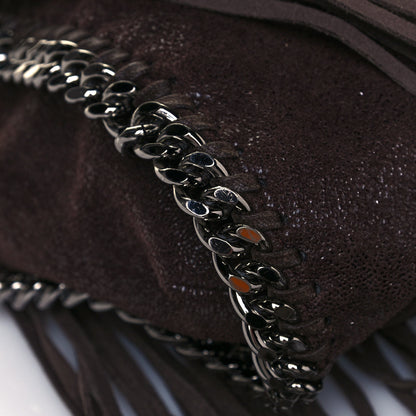 Stella McCartney Shaggy Deer Fringe Falabella Tote Brown 9 of 10