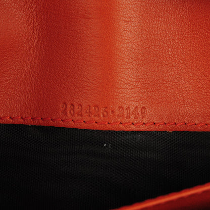 Gucci Monogram Margaux Calfskin Sukey Continental Organizer Wallet Beige Ebony Orange 7 of 7