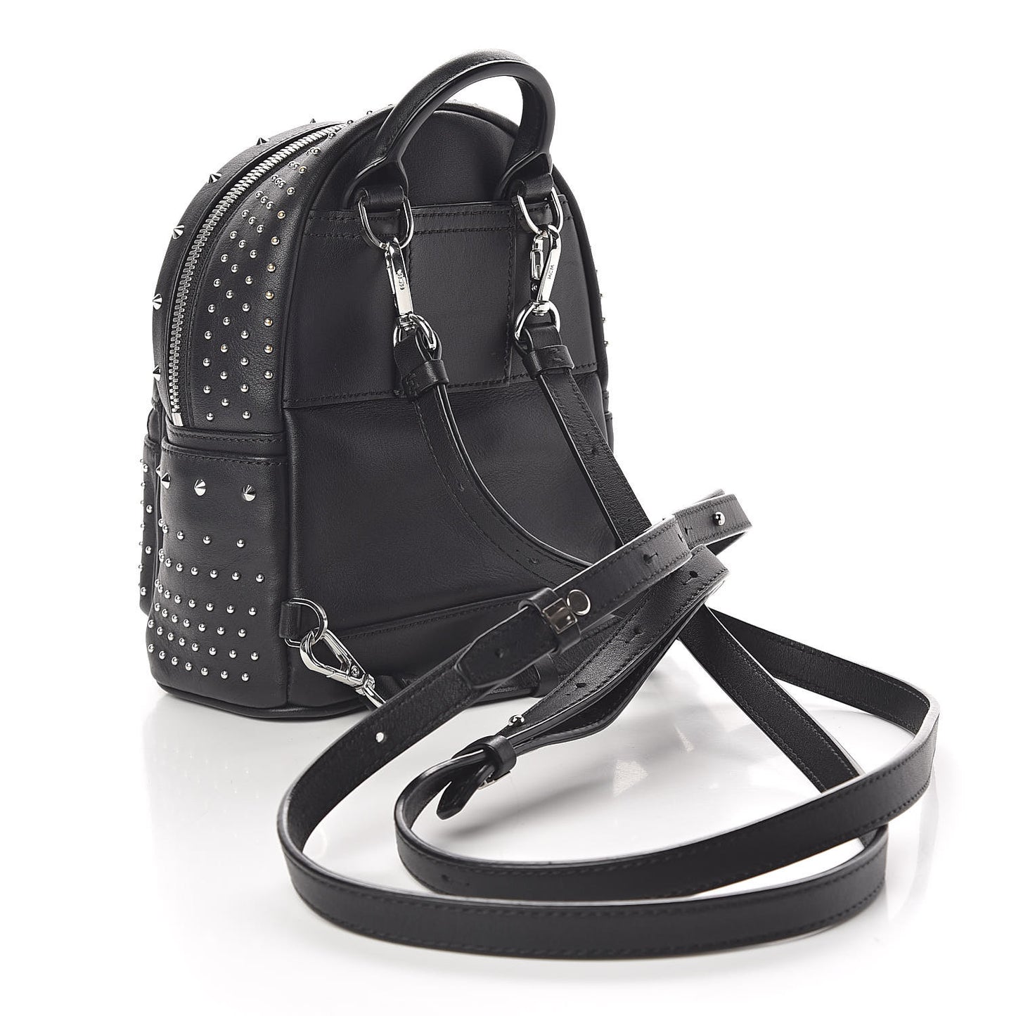 Calfskin Stud X-Mini Stark Bebe Boo Backpack Black