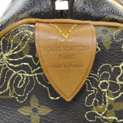 Louis Vuitton Monogram Dentelle Speedy 30 Gold 8 of 9