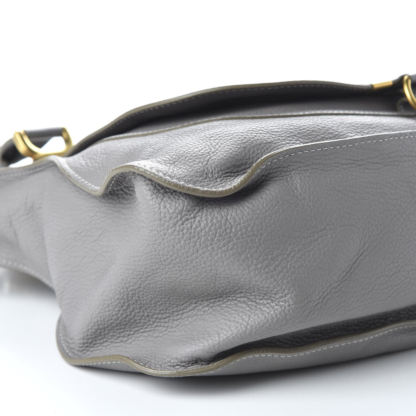 Calfskin Large Marcie Satchel Cashmere Grey