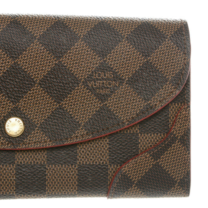 Louis Vuitton Damier Ebene Caissa Wallet Cherry 7 of 8