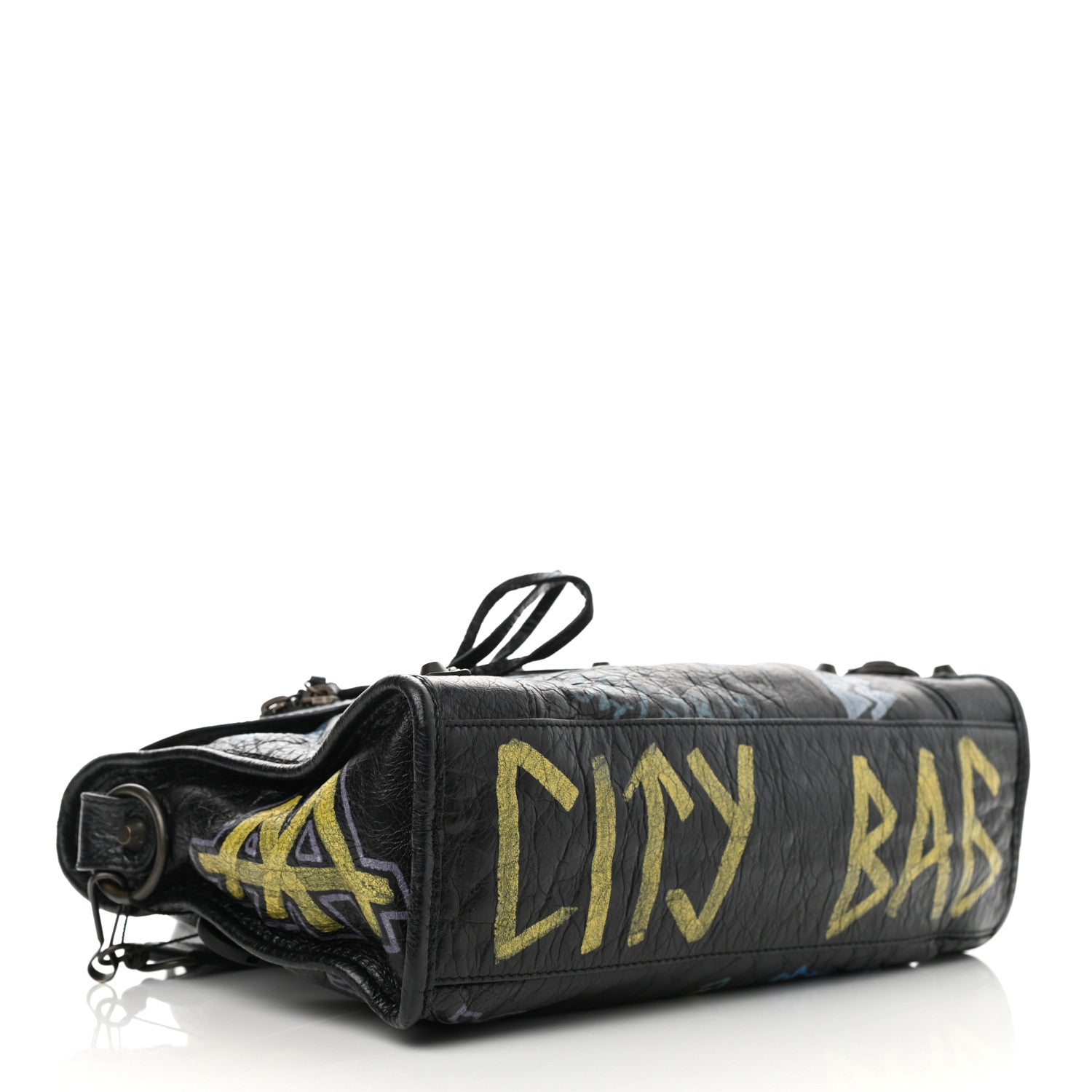 Balenciaga Agneau Graffiti All Over Classic Hardware S City Black Multicolor 4 of 11