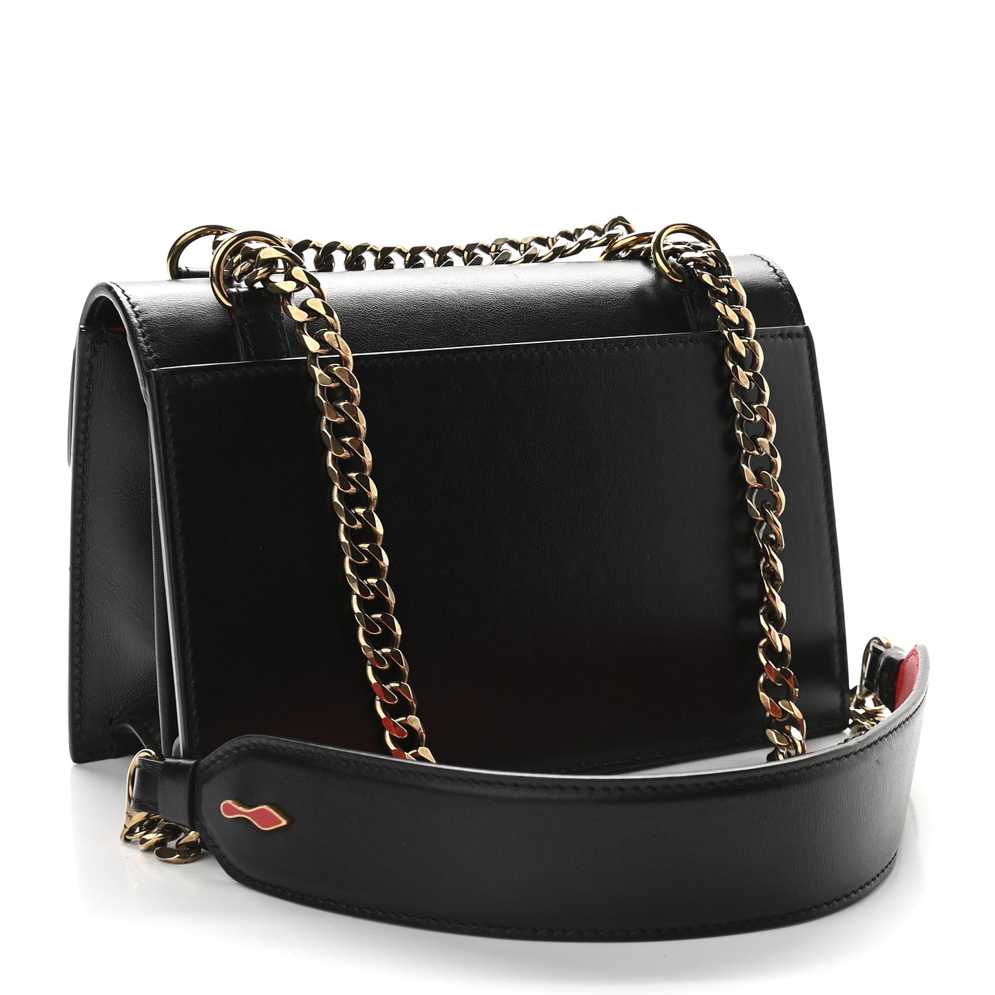 Calfskin Mini Elisa Shoulder Bag Black