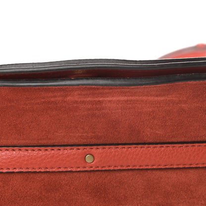 Chloe Calfskin Suede Medium Nile Bracelet Bag Earthy Red 11 of 14