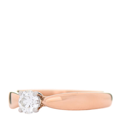 Tiffany 18K Rose Gold Platinum Diamond .21ct Harmony Solitaire Engagement Ring 45 3.5 3 of 7