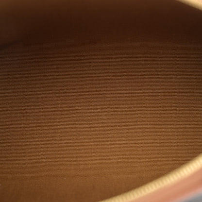 Celine Triomphe Canvas Lambskin Clutch On Chain Tan 5 of 12