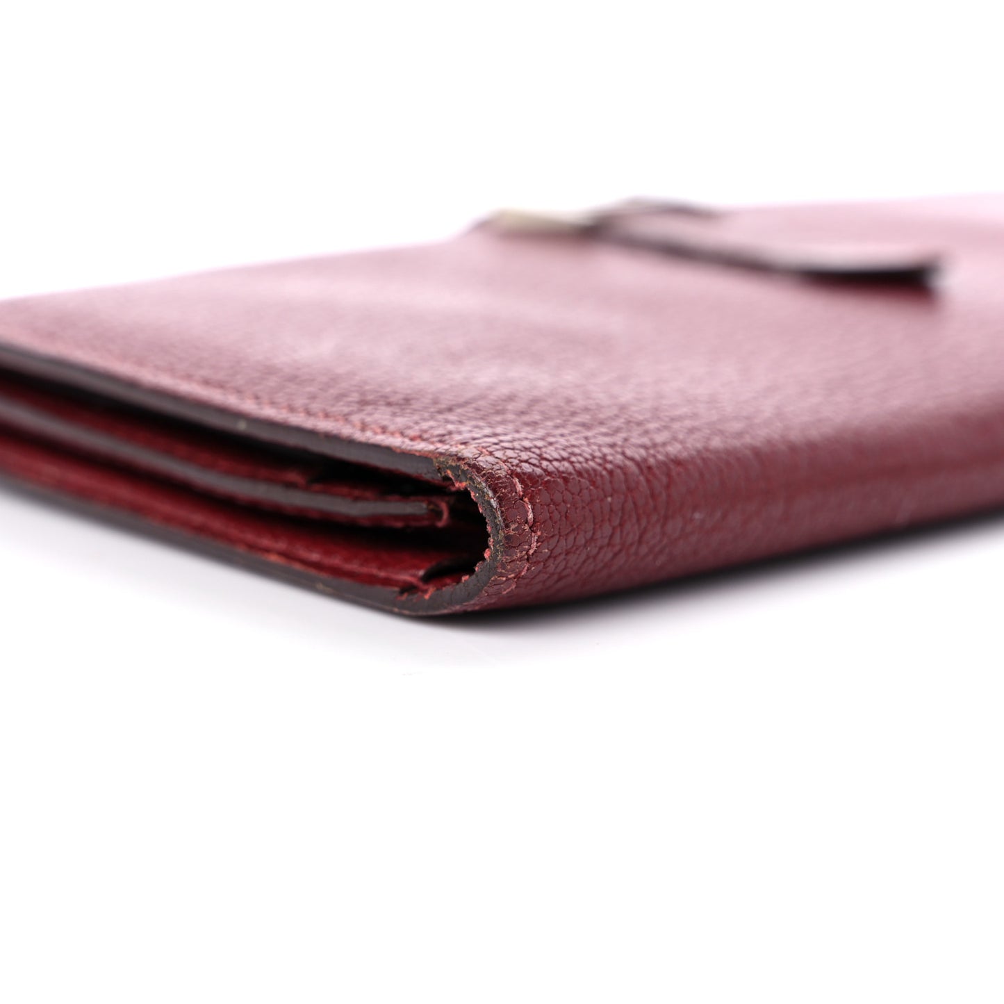 Chèvre Mysore Bearn Gusset Wallet Rouge H