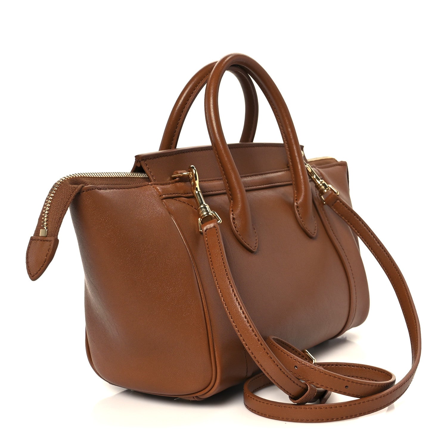 Celine Supple Shiny Lambskin Little New Luggage Soft Tan 3 of 10