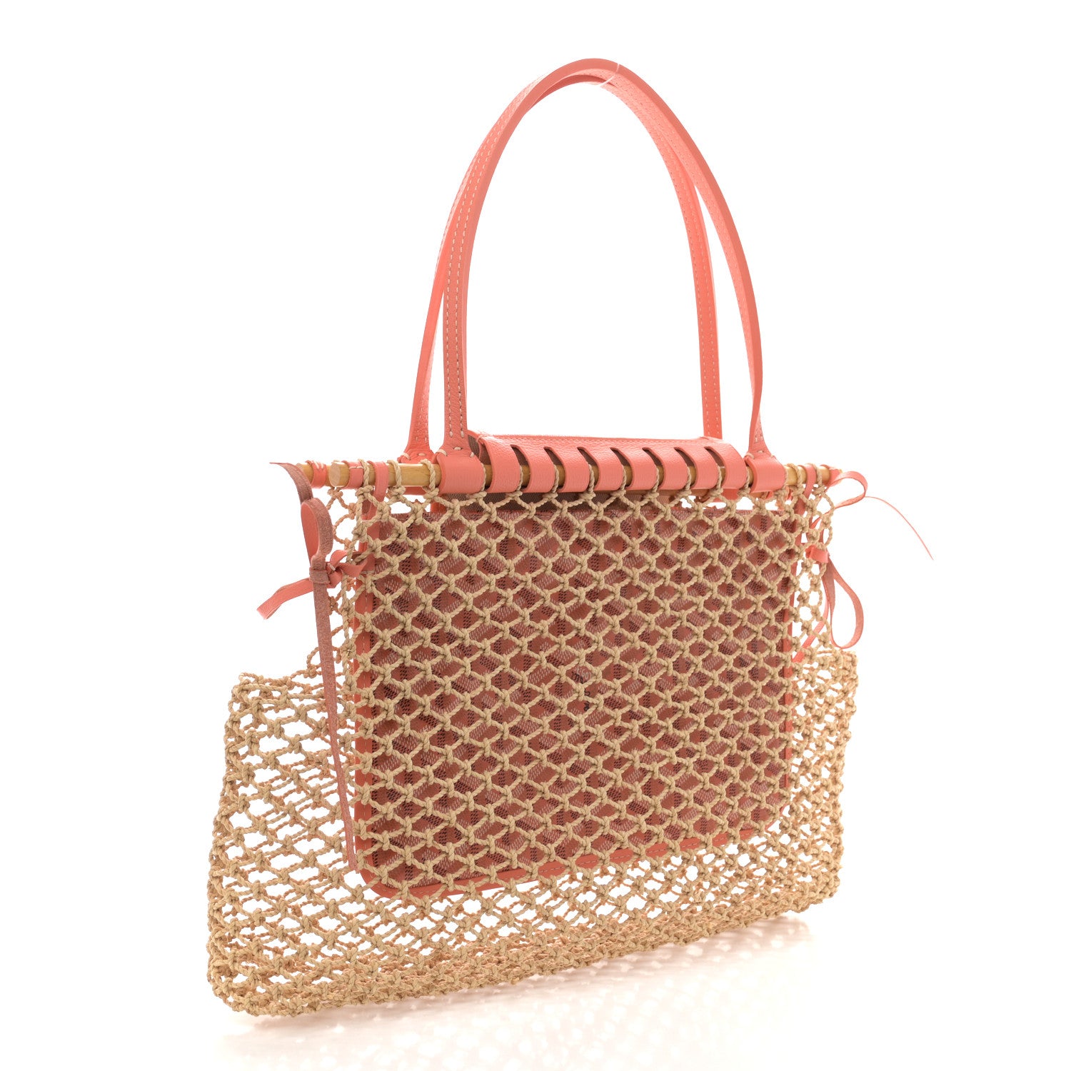 Goyard Goyardine Net Aligre Tote Coral 3 of 9