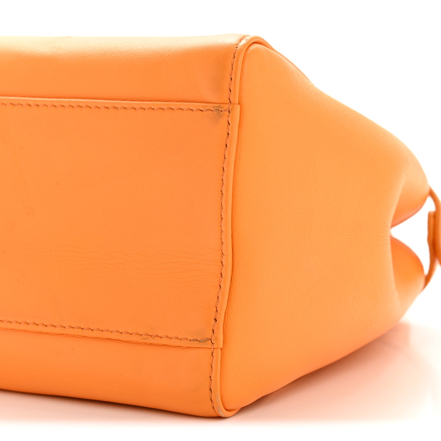 Fendi Nappa Mini Peekaboo Iconic Satchel Clementine 10 of 14
