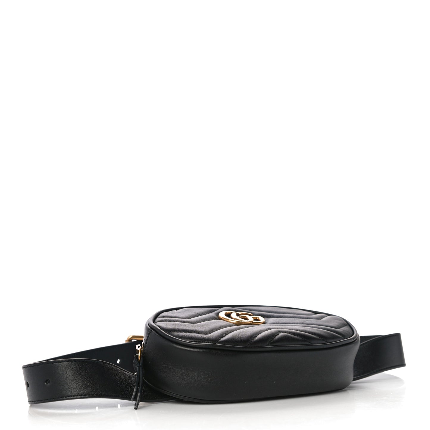 Calfskin Matelasse GG Marmont Belt Bag 75 30 Black