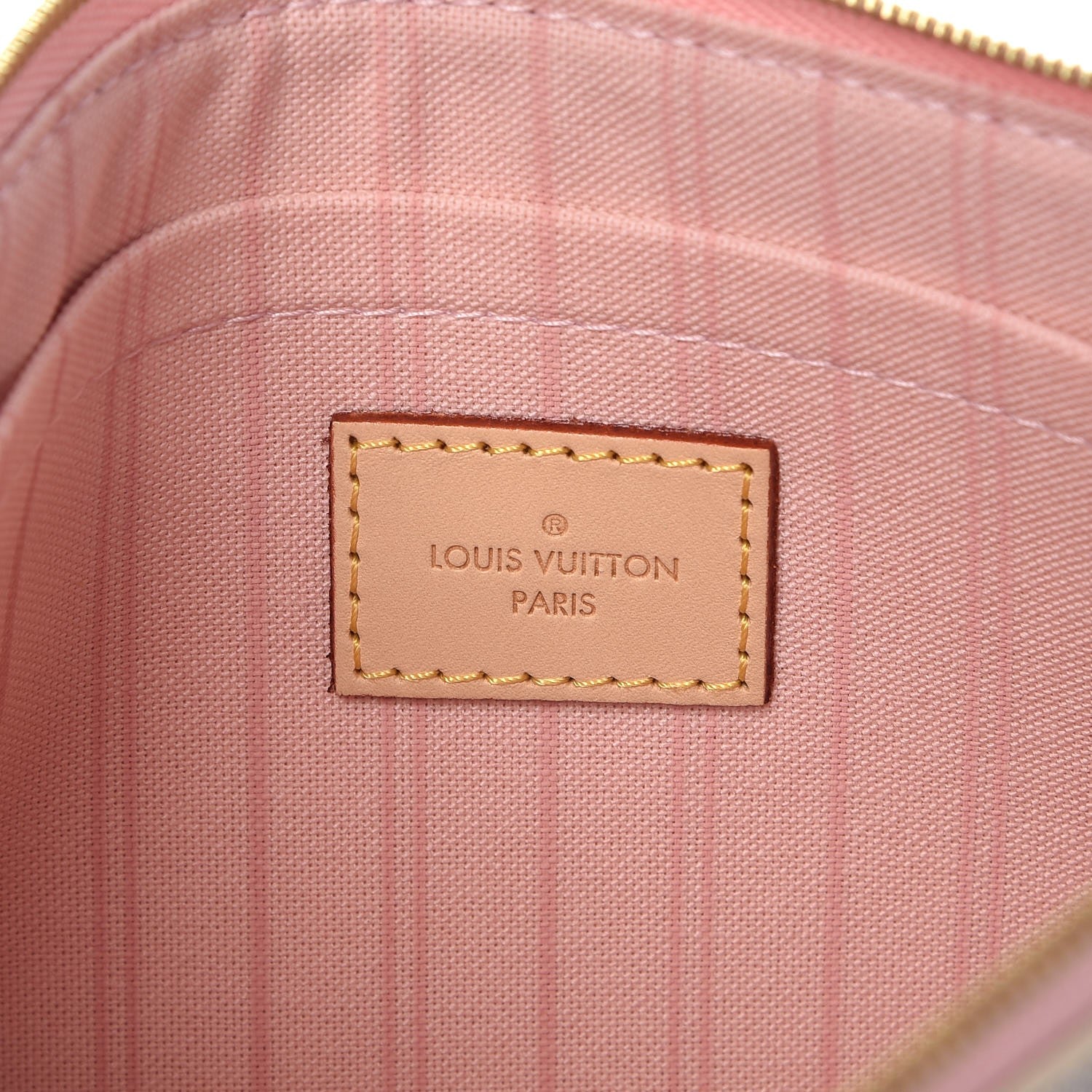 Louis Vuitton Damier Azur Neverfull MM GM Pochette Rose Ballerine 6 of 7