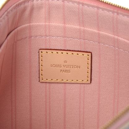 Louis Vuitton Damier Azur Neverfull MM GM Pochette Rose Ballerine 6 of 7