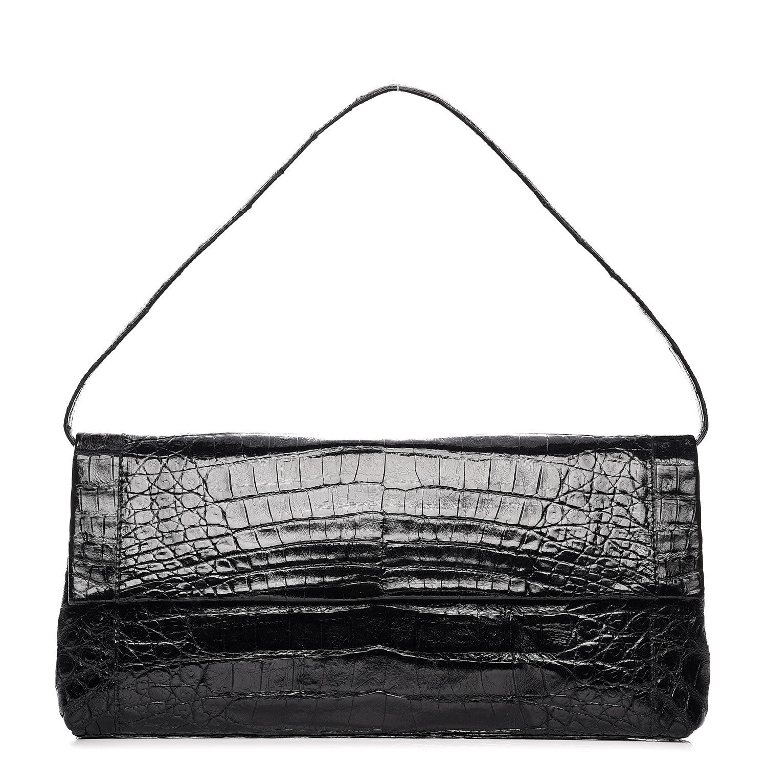 Nancy Gonzalez Crocodile Gotham Clutch Black 1 of 10
