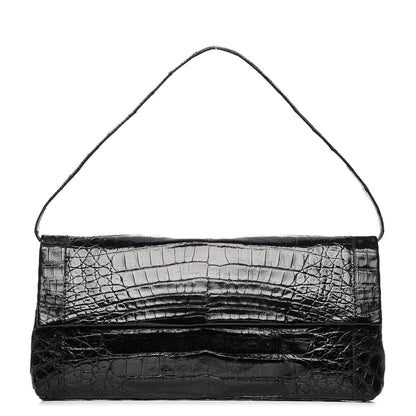 Nancy Gonzalez Crocodile Gotham Clutch Black 1 of 10