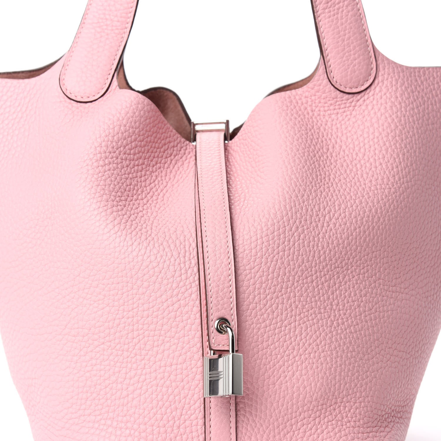 Hermes Taurillon Clemence Picotin Lock 22 MM Rose Sakura 10 of 11