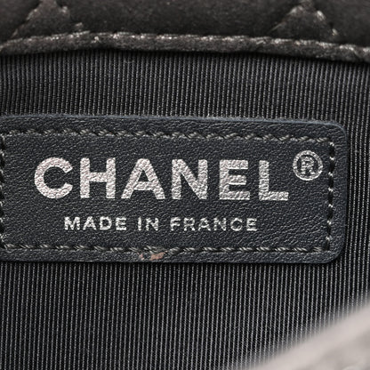 Chanel Iridescent Calfskin Crystal Mini Flap Crossbody Bag Gris Fonce 5 of 11