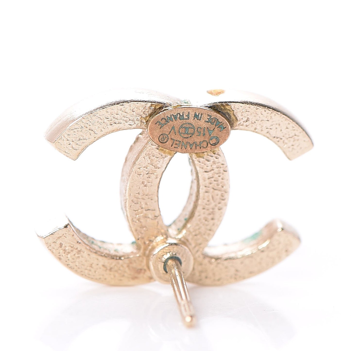 Crystal CC Earrings Gold