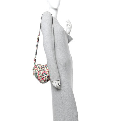 Gucci Matelasse Diagonal Brit Roses Print Mini Interlocking G Heart Shoulder Bag Multicolor 2 of 11