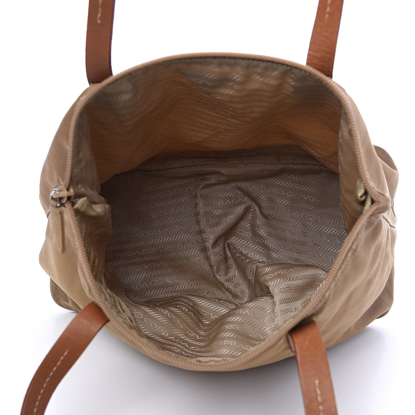 Tessuto Nylon Tote Cammello