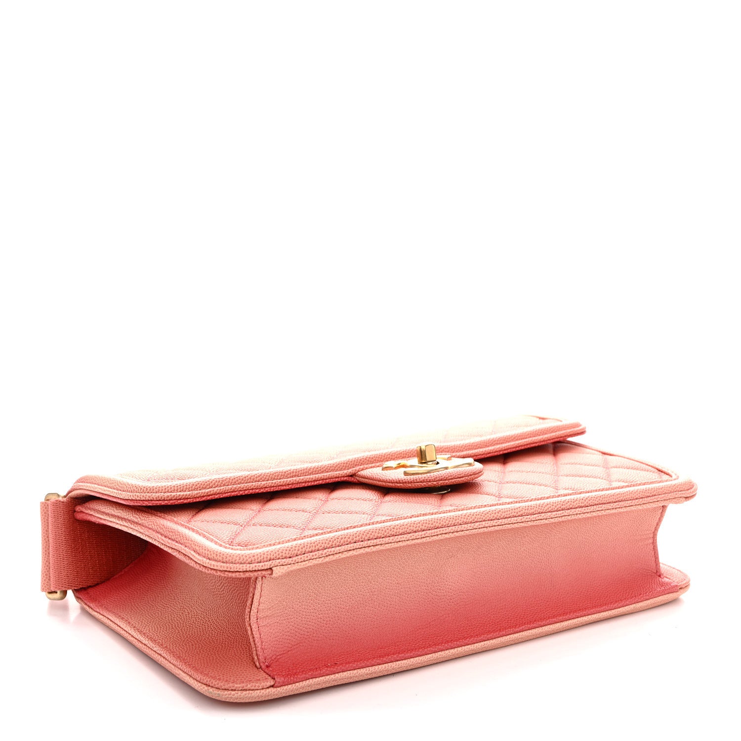 Chanel Caviar Quilted Medium Sunset On The Sea Flap Coral 4 of 11