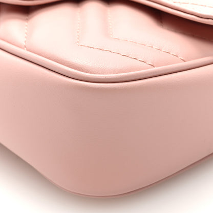 Gucci Calfskin Matelasse Monochrome GG Marmont Chain Belt Bag Perfect Pink 10 of 11
