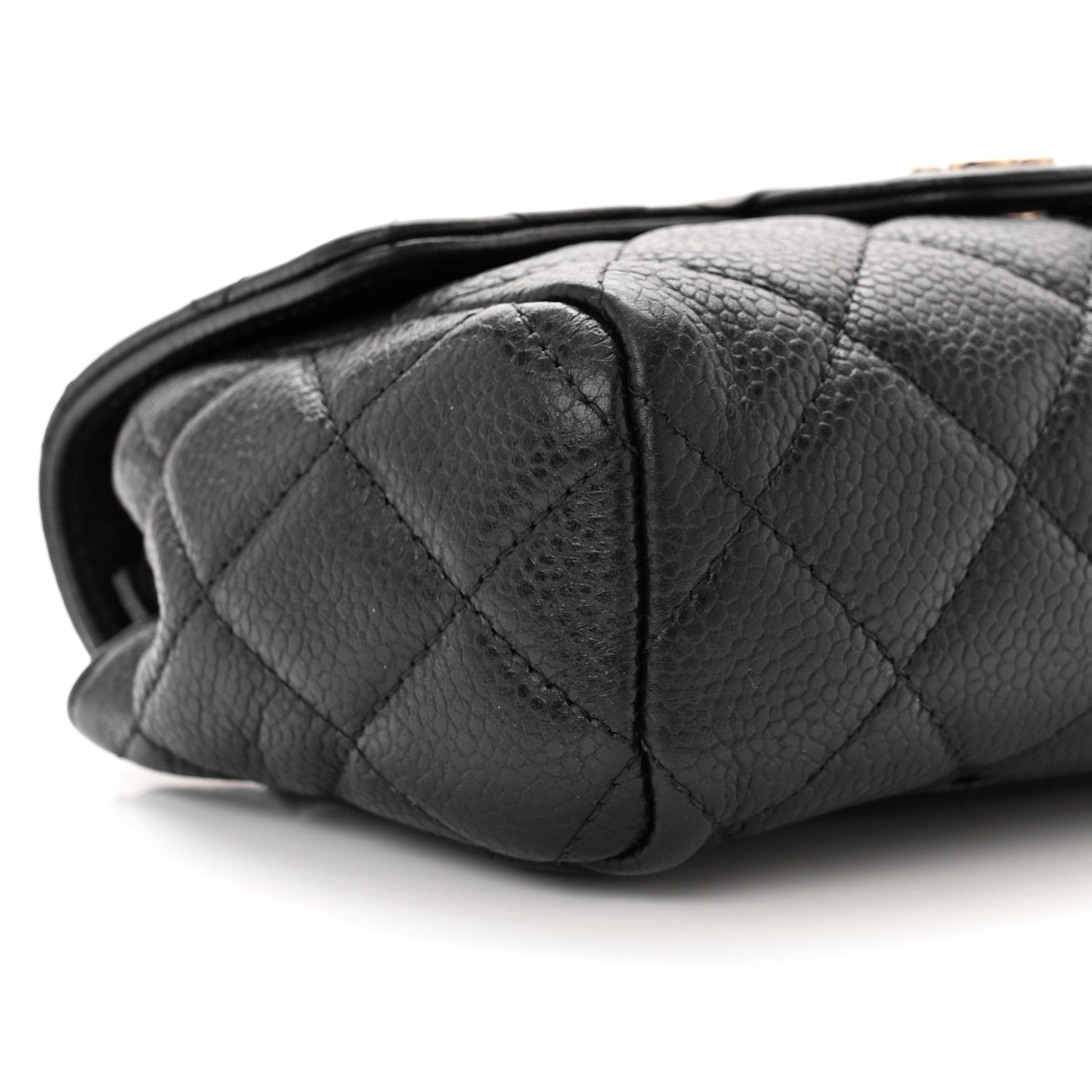 Chanel Caviar Quilted Flap Cosmetic Case Black 8 of 10