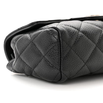 Chanel Caviar Quilted Flap Cosmetic Case Black 8 of 10