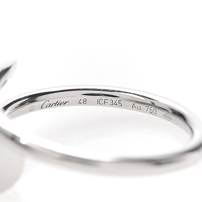 Cartier 18K White Gold Small Juste Un Clou Ring 48 4.5 5 of 5