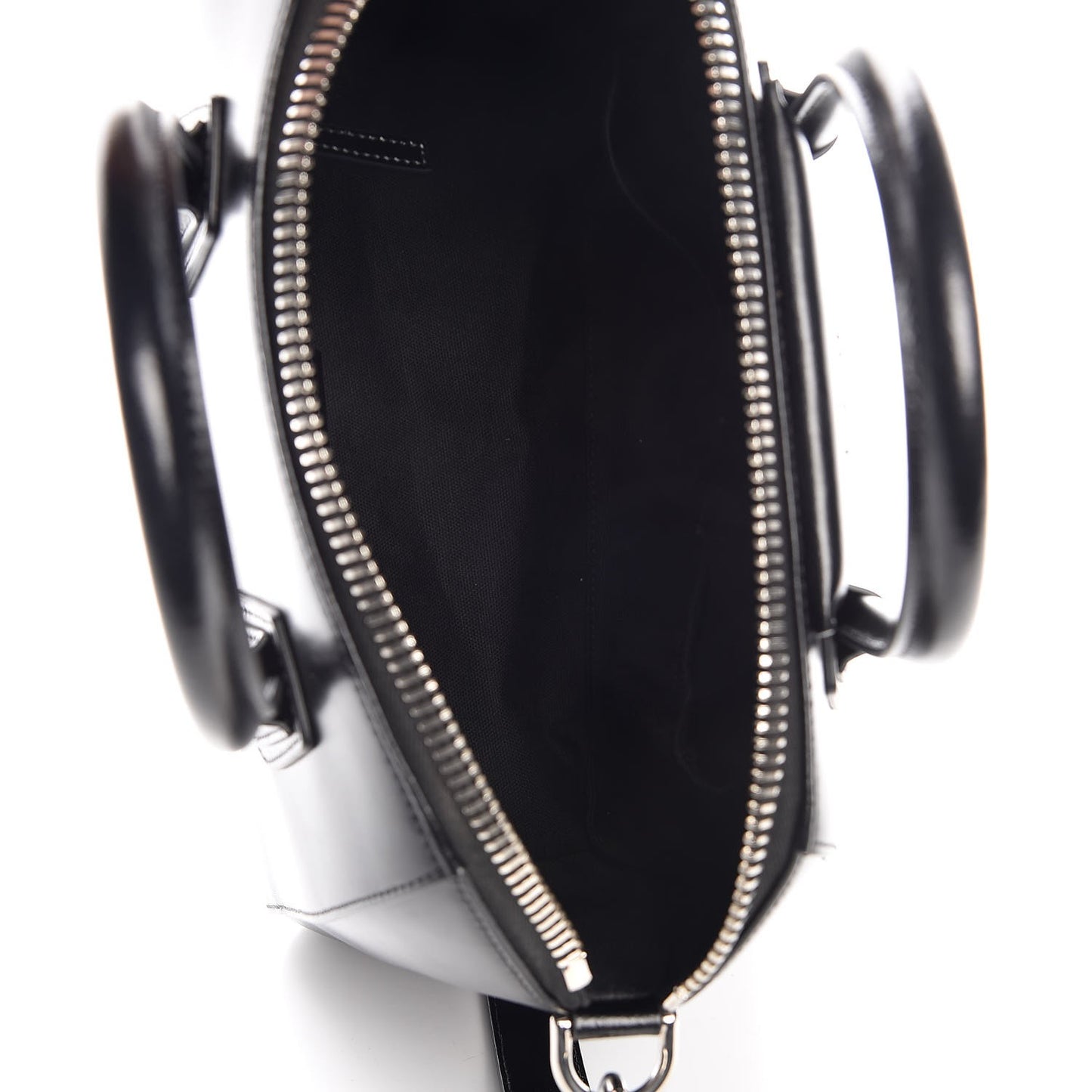 Shiny Lord Calfskin Small Antigona Black