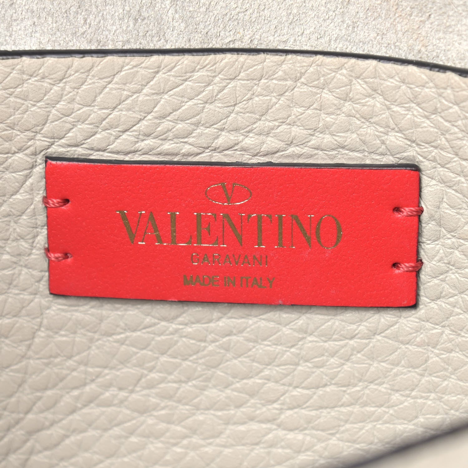 Valentino Garavani Pebbled Calfskin Small Rockstud Overlay Flap Shoulder Bag Opal Grey 6 of 11