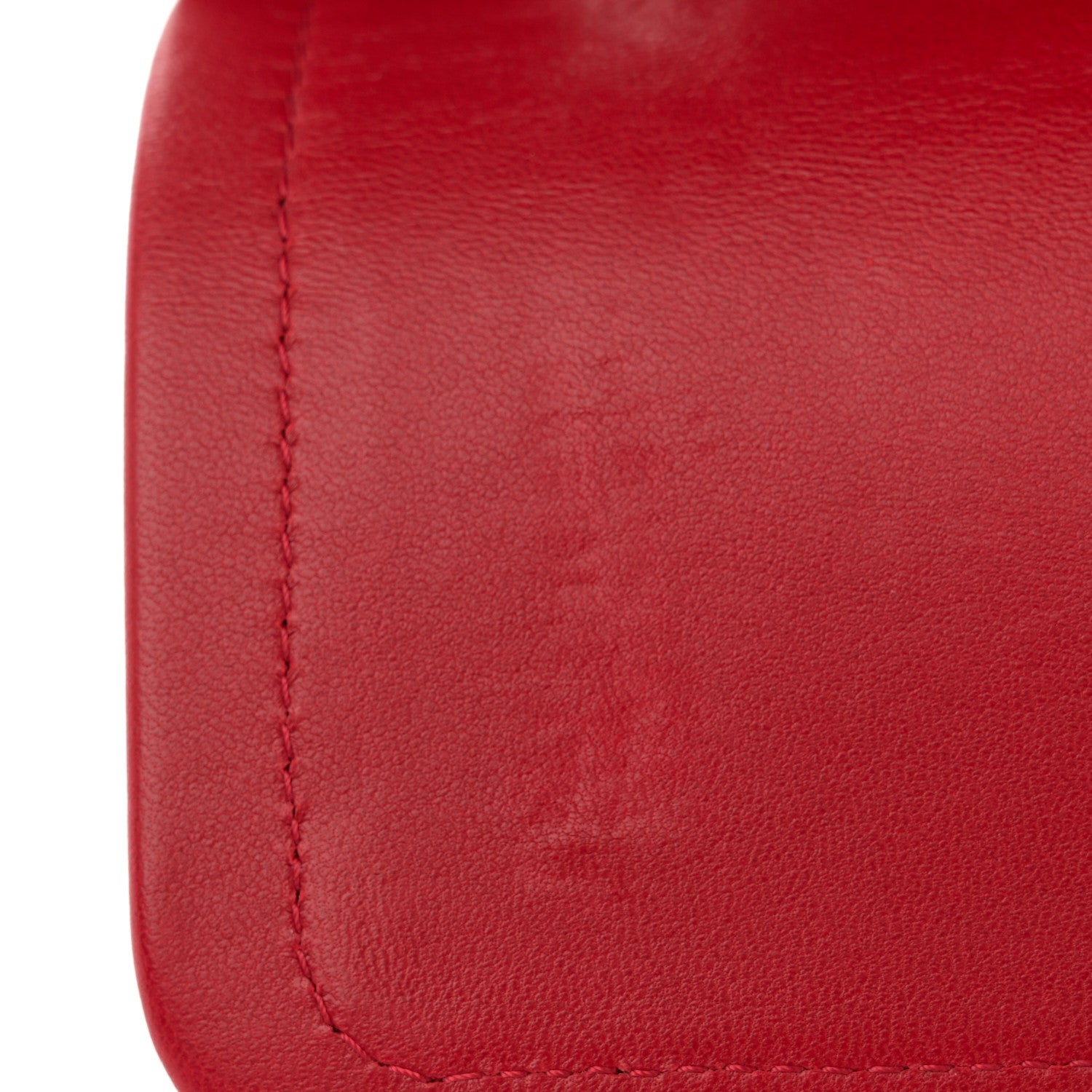 Chanel Lambskin Quilted Medium Double Flap Red 11 of 13