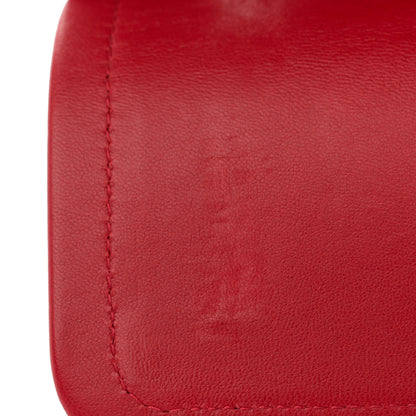 Chanel Lambskin Quilted Medium Double Flap Red 11 of 13
