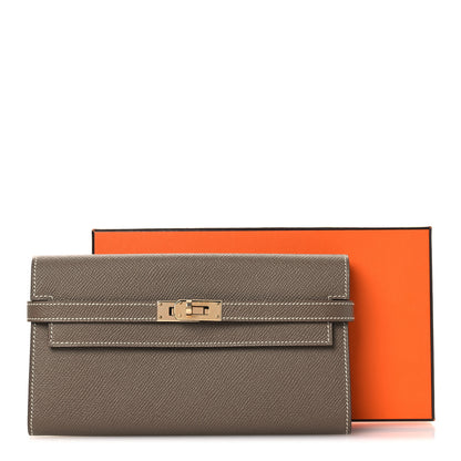 Hermes Epsom Kelly Longue Wallet Etoupe 10 of 10