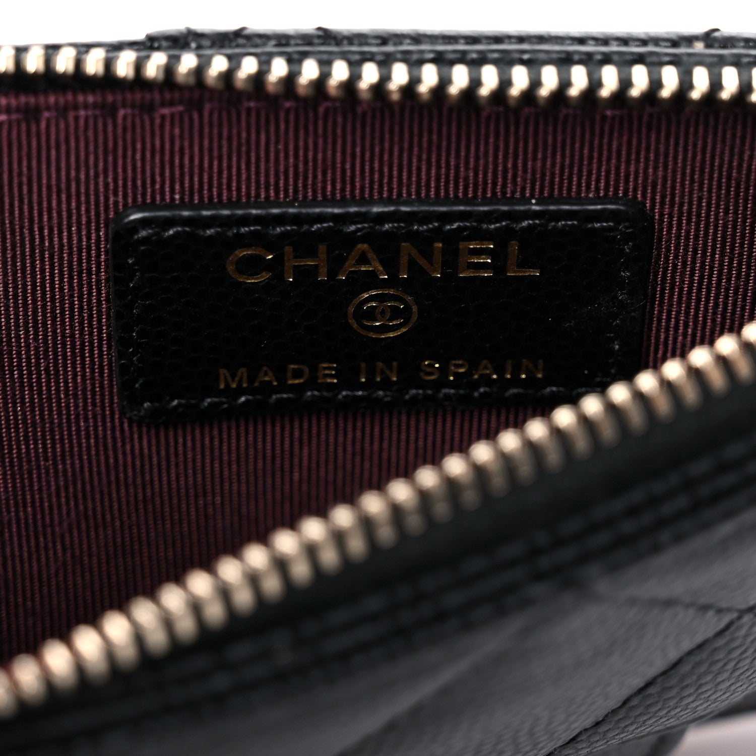 Chanel Caviar Quilted Flap Zip Card Holder Black 6 of 8