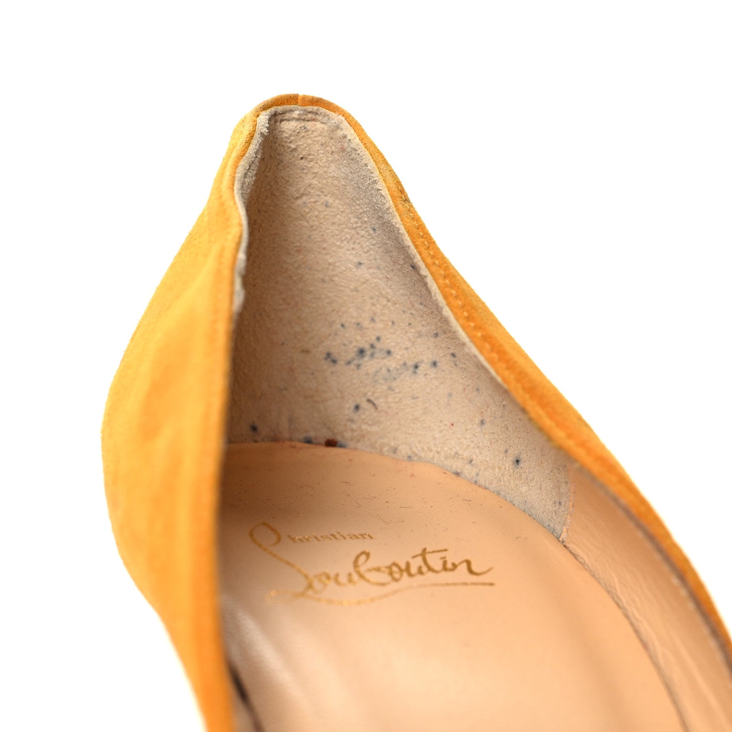 Christian Louboutin Veau Velours Pigalle Follies 100 Pumps 36.5 Full Moon 10 of 10