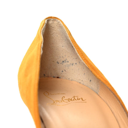 Christian Louboutin Veau Velours Pigalle Follies 100 Pumps 36.5 Full Moon 10 of 10