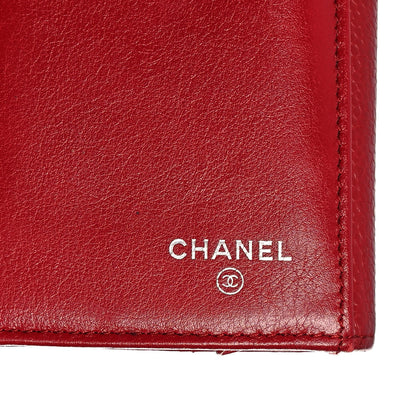 Chanel Caviar Timeless CC French Long Wallet Red 6 of 12