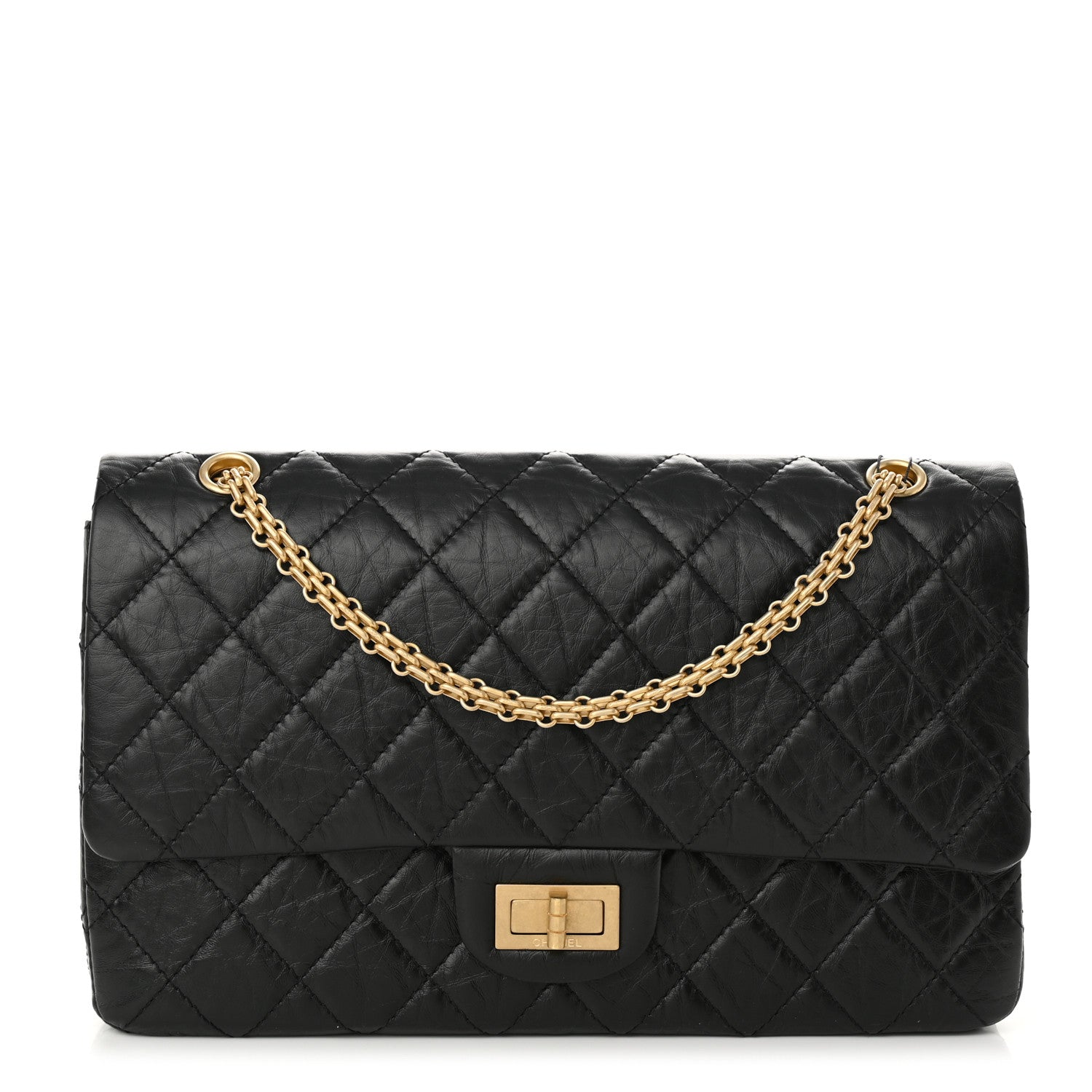 Chanel Aged Calfskin Quilted 2.55 Reissue 227 Flap Black 1 of 10