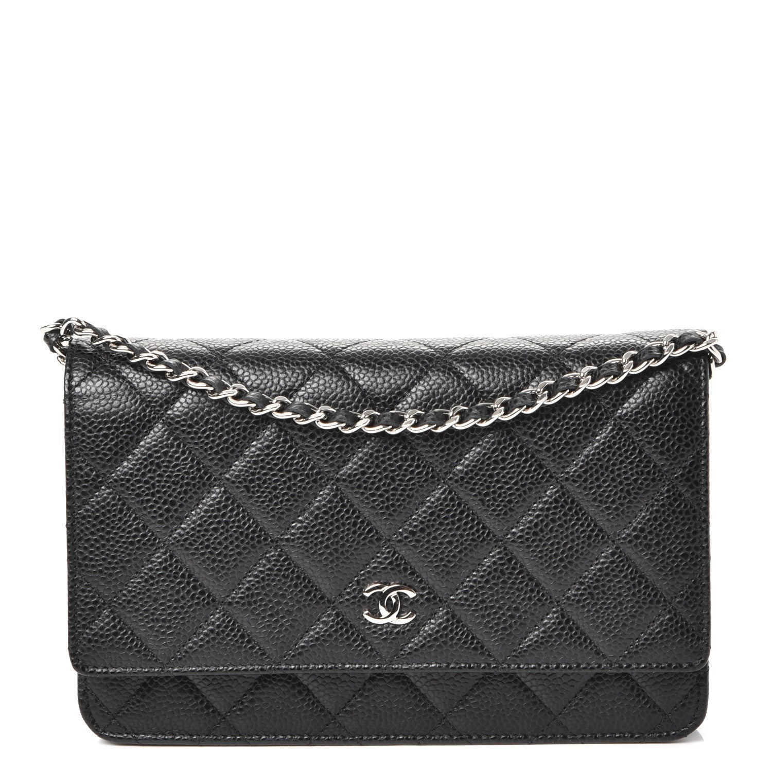 Chanel Caviar Quilted Wallet On Chain WOC Black 1 of 9