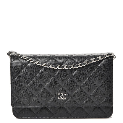 Chanel Caviar Quilted Wallet On Chain WOC Black 1 of 9