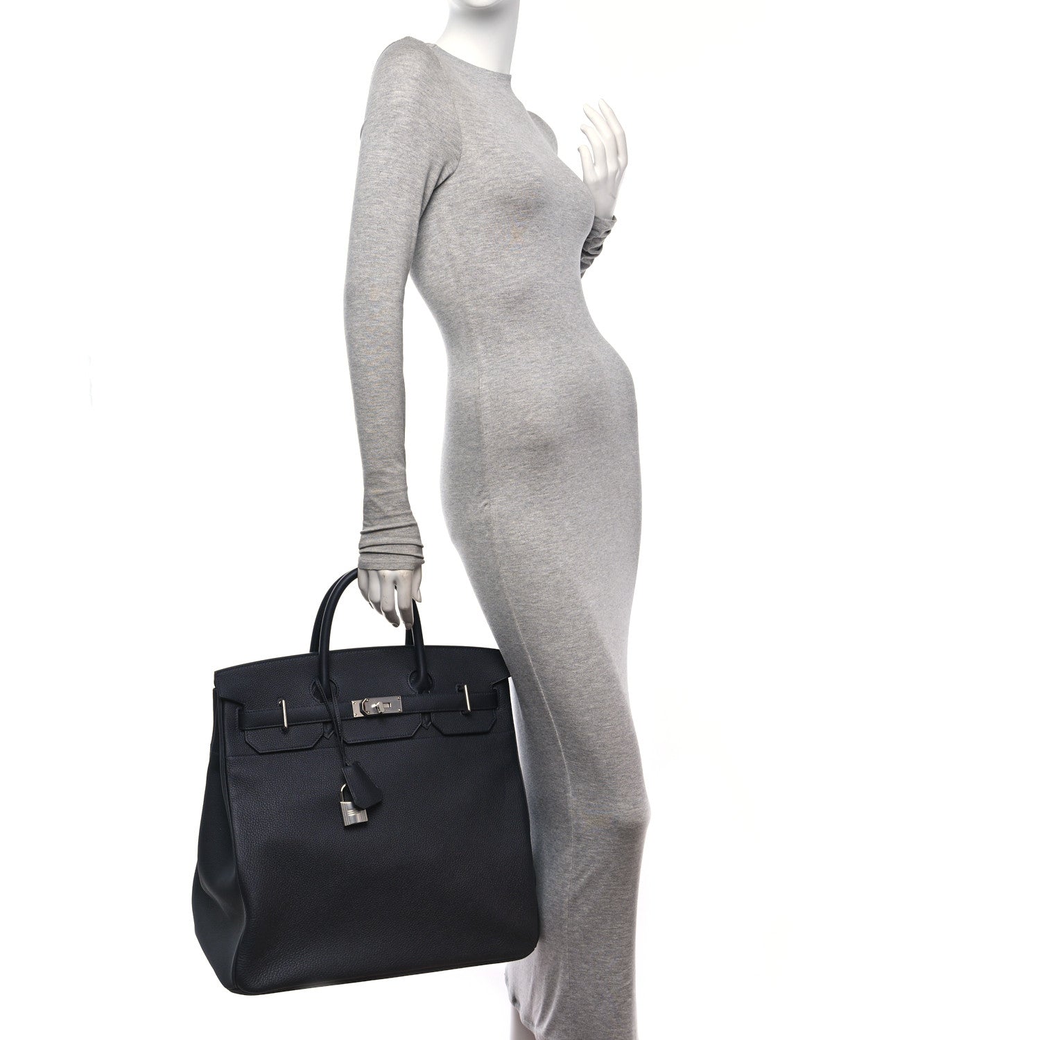 Hermes Togo HAC Birkin 40 Bleu Nuit 2 of 13