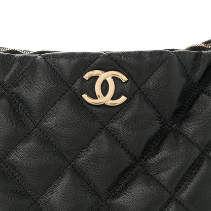 Chanel Caviar Quilted Daylight Hobo Black 8 of 11