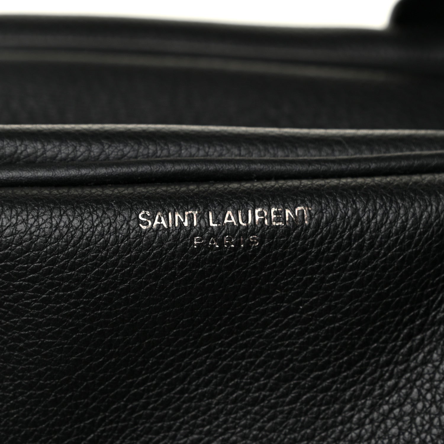 Saint Laurent Grained Calfskin Classic Duffle Black 10 of 10