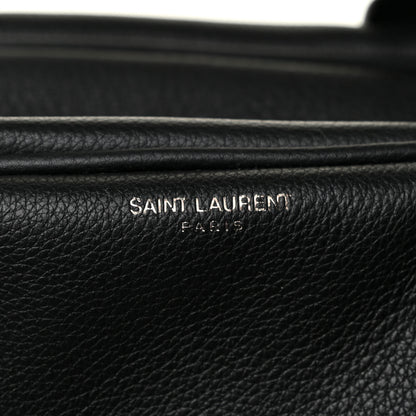Saint Laurent Grained Calfskin Classic Duffle Black 10 of 10