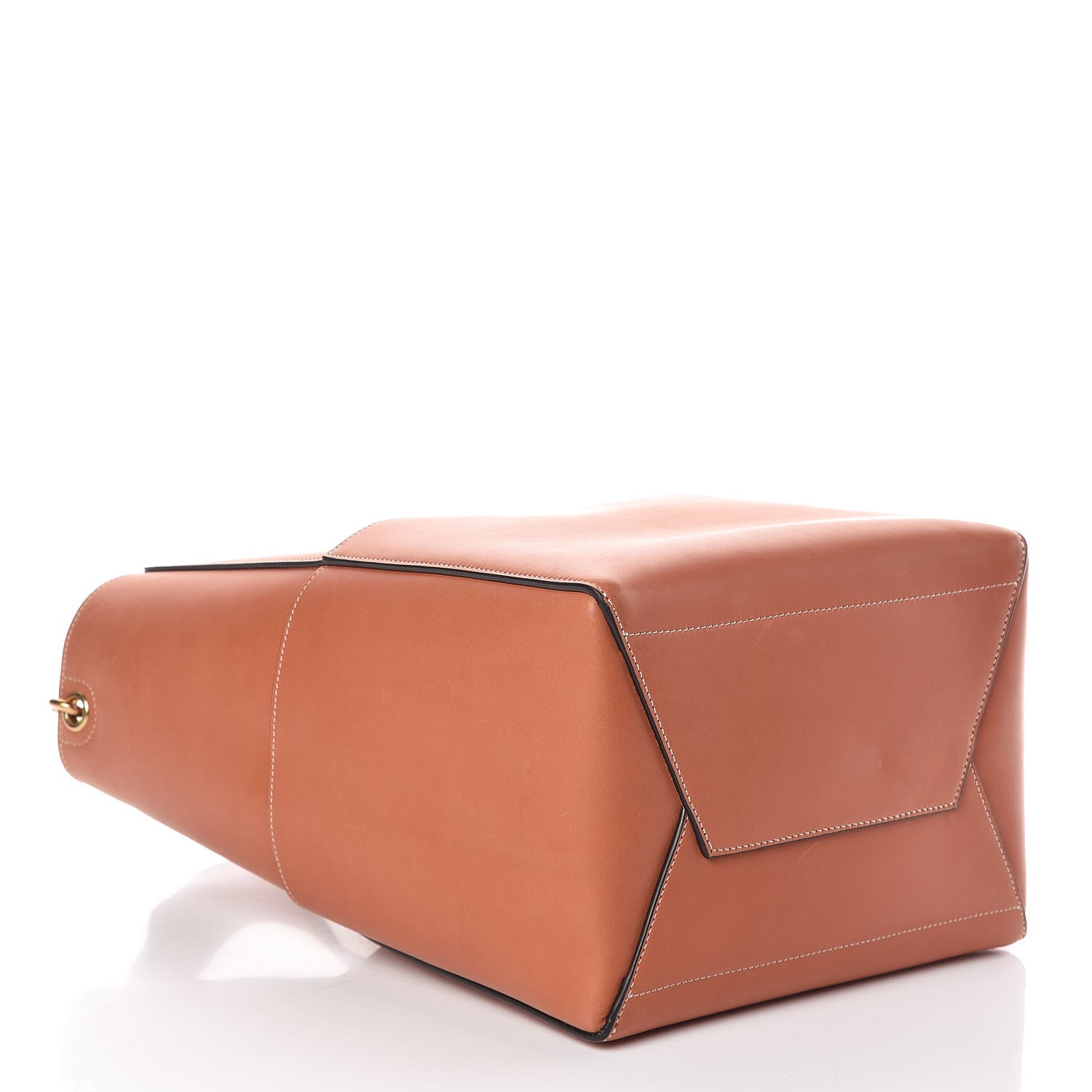 Celine Natural Calfskin Sangle Bucket Bag Terracotta 4 of 11